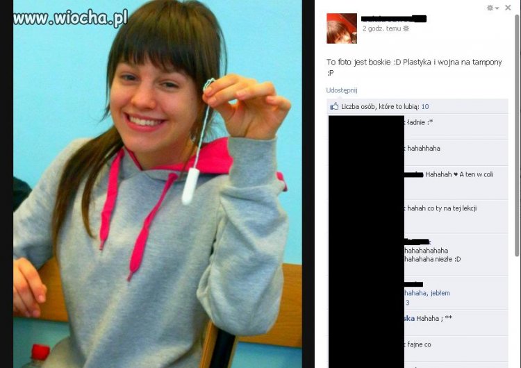 'Plastyka i wojna na tampony'