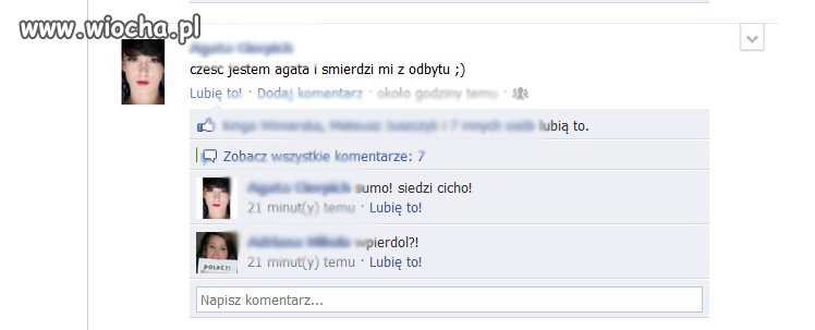 Wiocha na facebooku
