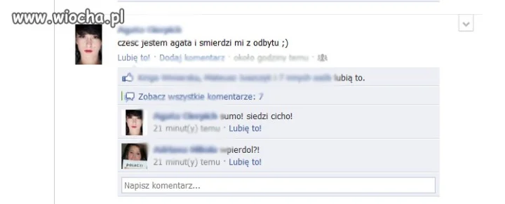 Wiocha na facebooku