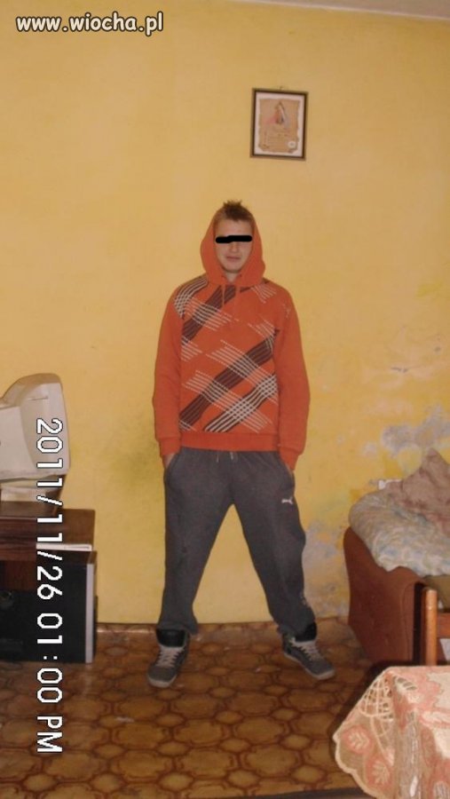Lans na gumoleum i obdrapaną ściane