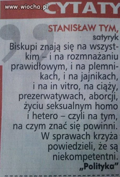 Wiocha czy mi się wydaje?