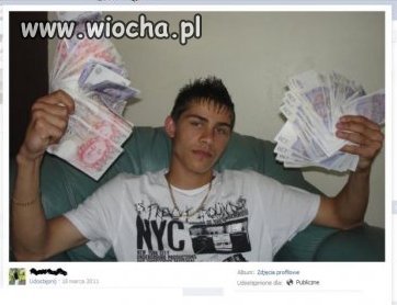 Włosy na żel są, łańcuch jest, kasa jest...