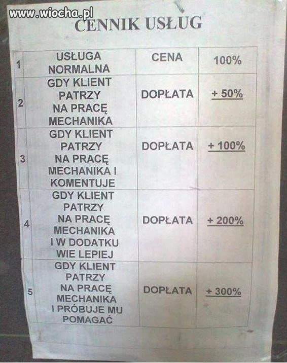 Niezły cennik