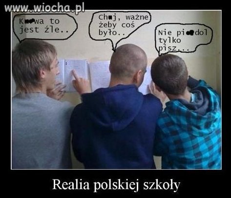 Przerwa przed lekcją polskiego