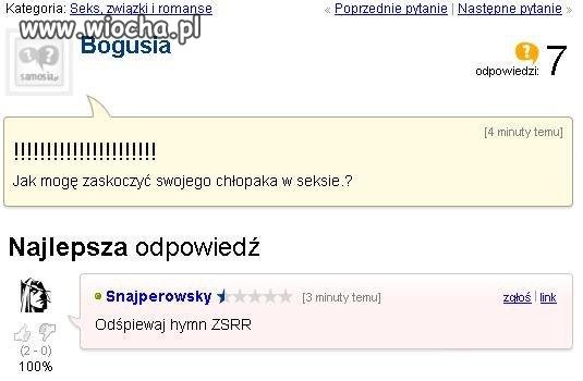 Zaskoczenie hymnem