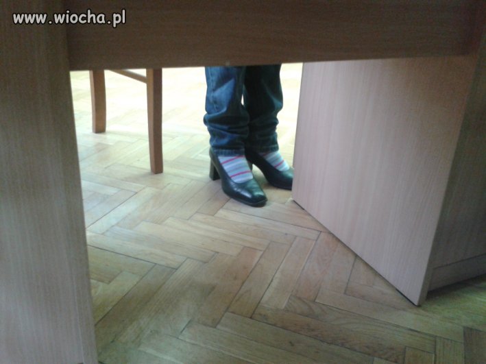 Skarpetki do butów na obcasie w szkole