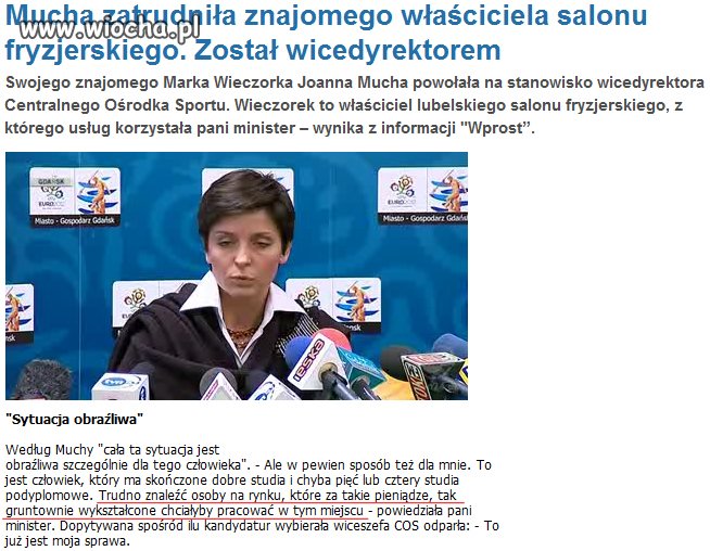 Co to ''sytuacja obraźliwa''? 20tyś. na rękę w MSiT.