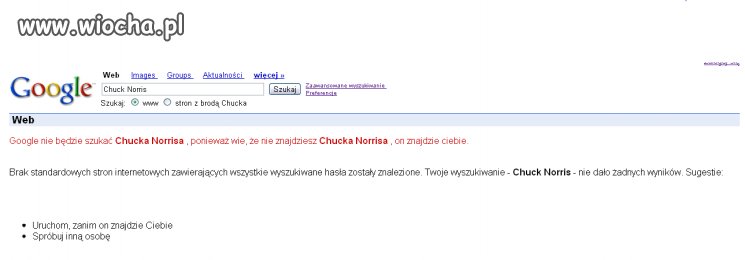 Chuck Norris sam cię znajdzie