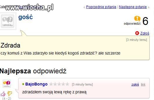 Czy komuś z Was zdarzyło się kiedyś zdradzić?