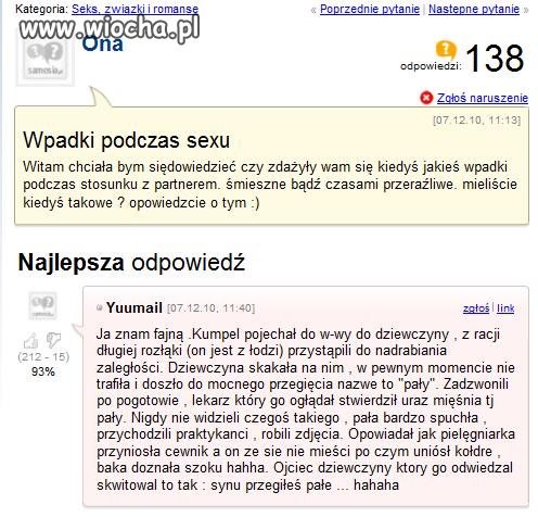 Przegiął pałę...