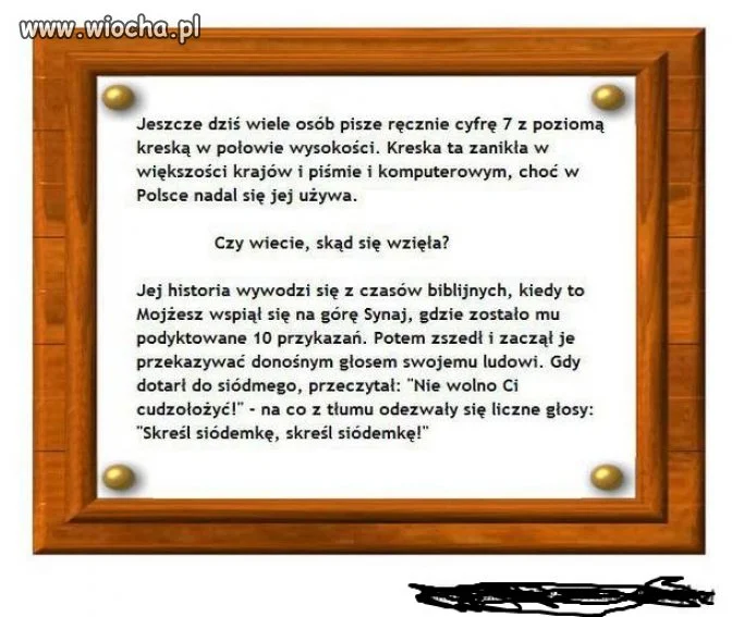 Siódme ...