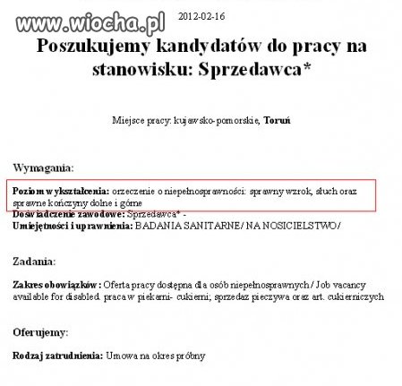 Praca w Polsce