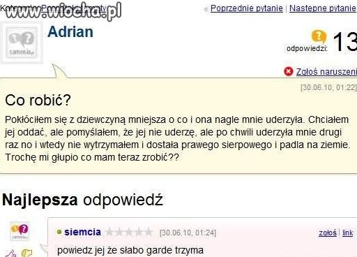 Pokłóciłem się z Dziewczyną