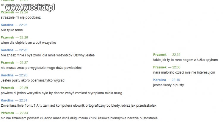 Koleś wymiata manierami i ortografią 