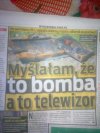 Myślała, że to bomba