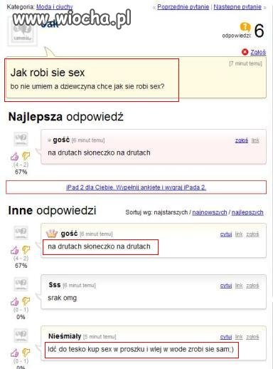 "Jak robi się sex"