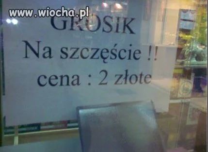 Cena szczęścia...?