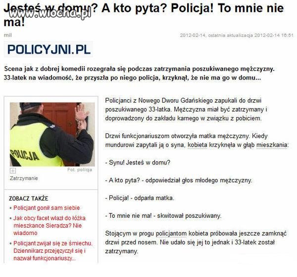Jesteś w domu? A kto pyta 