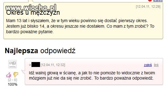 Czemu jeszcze nie dostałem okresu?