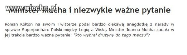 Mucha zrobiła Wiochę