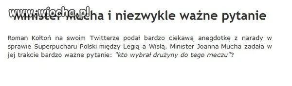 Mucha zrobiła Wiochę