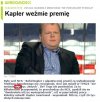 Kapler weźmie premię