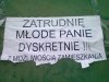 Ogłoszenie na jednym z osiedli w Lubartowie 