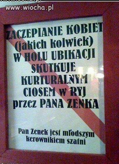 Pan Zenek obrońca kobiet
