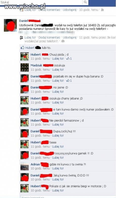 Inteligentny spam na FB