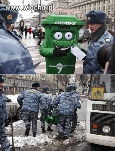 Milicja a Greenpeace 