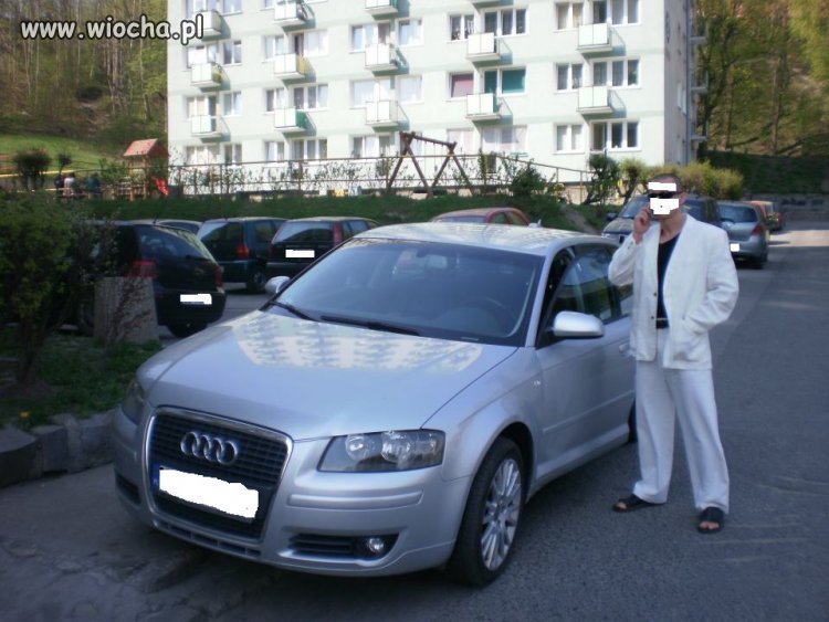 Lans przy samochodzie