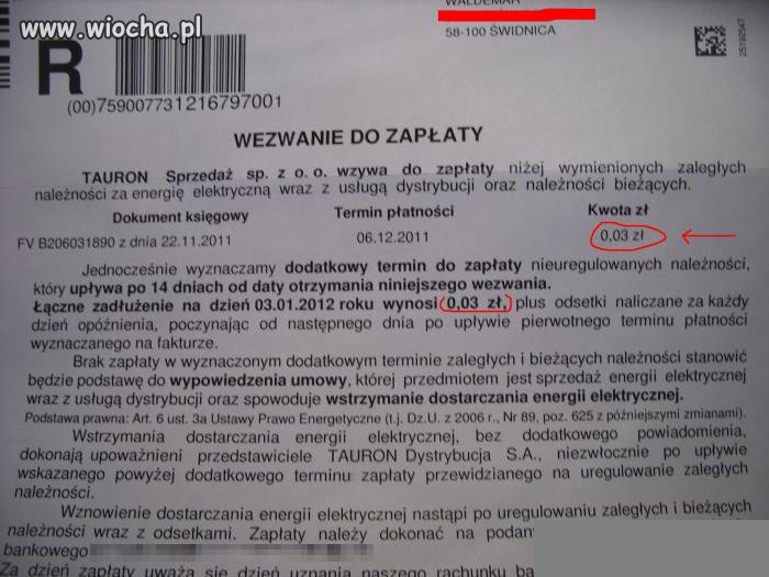 Wezwanie do zapłaty...