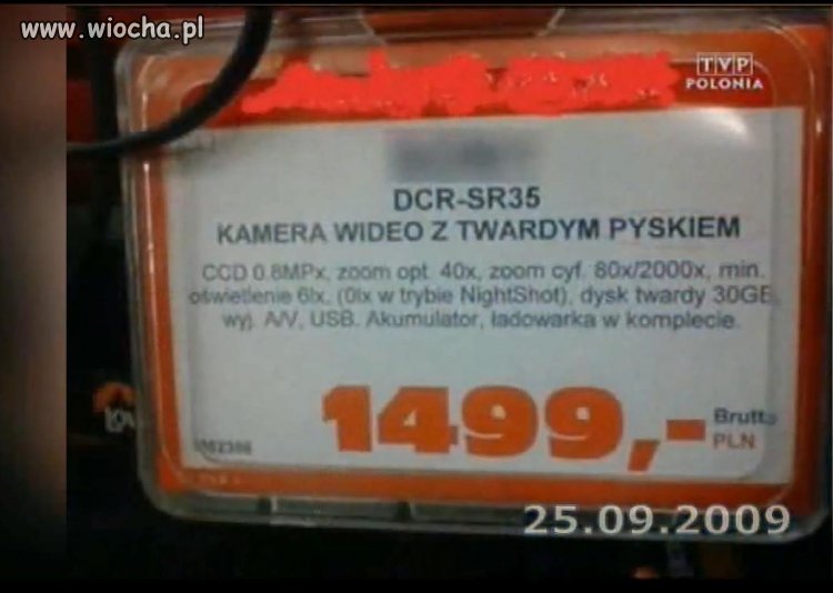 Kamera Z twardym