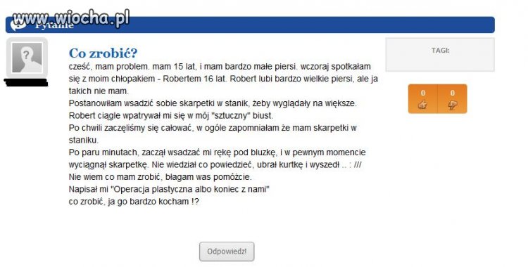 Dzieci mają problemy.