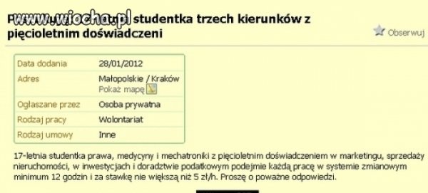 Imponujące wykształcenie