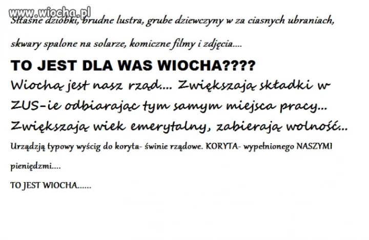 PRAWDZIWĄ WIOCHĄ JEST...