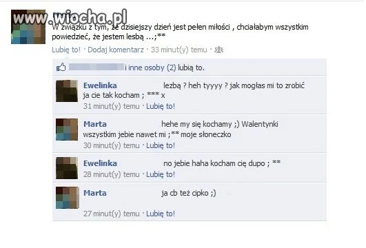 Walentynkowe wyznania