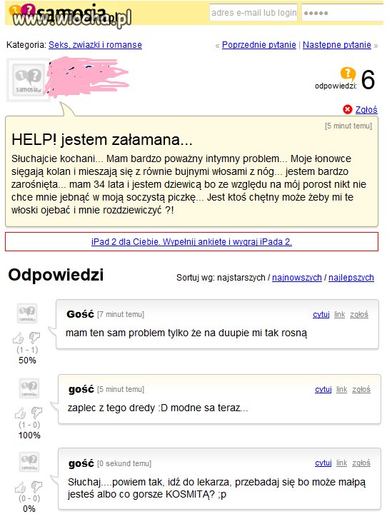 Włosy, ach te włosy...
