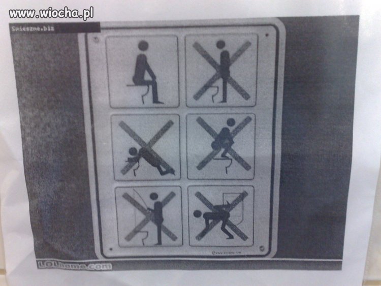 Zasady korzystania z kibelka w przychodni