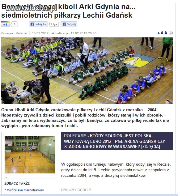 Pogratulować Arce co niektórych kibiców!!!
