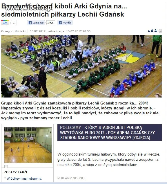 Pogratulować Arce co niektórych kibiców!!!