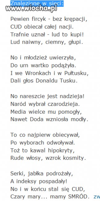 Premierowi  już podziękujemy  za dobrą polityke