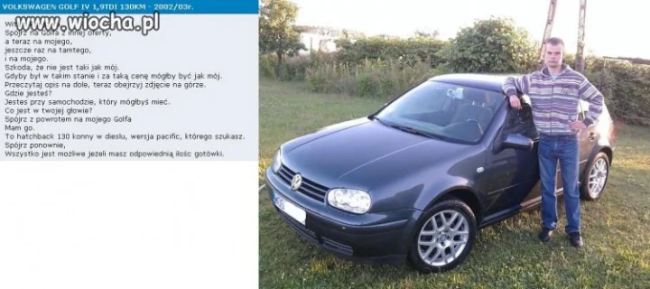 Sprzedaje siebie i auto