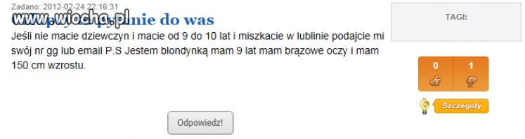 Co te dzieciaczki mają w głowie