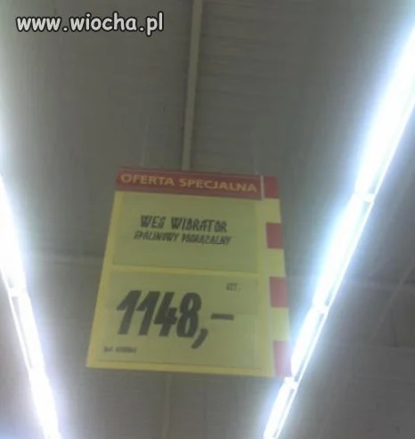 Wibrator spalinowy pogrążalny.