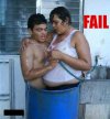 W jacuzzi...