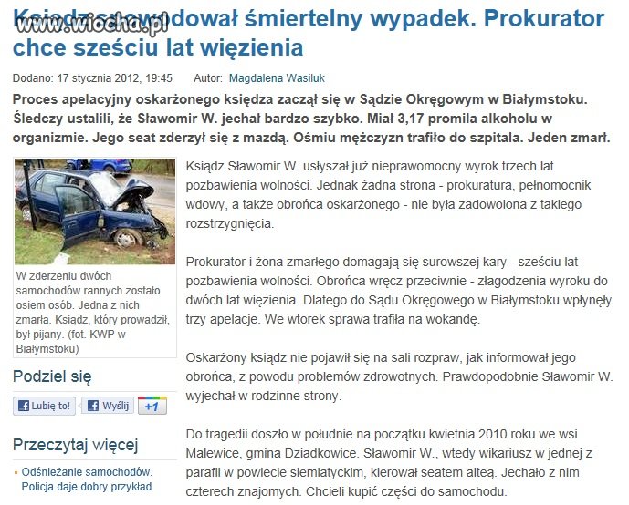 "bo dobry ksiądz był... i mało pił..."
