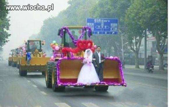 Romantyczny ślub w chińskim wydaniu.