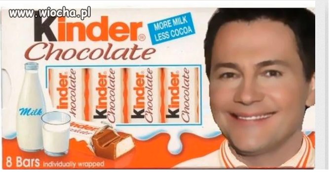 Konkurs na twarz kinder chocolate...