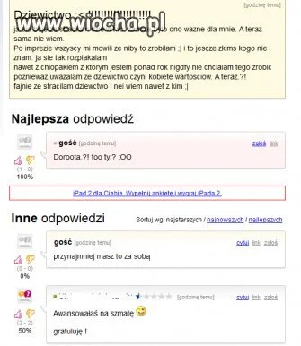 Dziewictwo po imprezie.